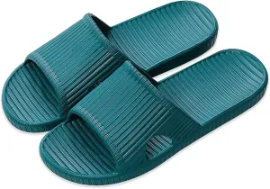 Shower Slippers for Women Men, Quick Drying Lightweight Non Slip Open-toe EVA Travel-friendly Breathable Shoes Slide Slippers for Bathroom,House Slipper,Outdoor