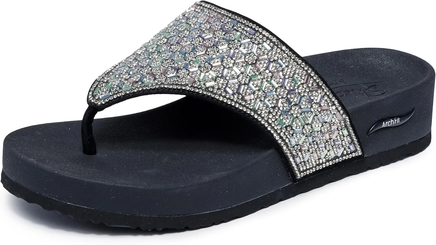 Skechers Women's Arch Fit Vinyasa-Glam Time Flip-Flop