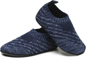 SLEVEL Comfort Toddler Slippers Lightweight Little Kids Indoor Non Slip Grip Around The House Home Shoes for Boys Girls