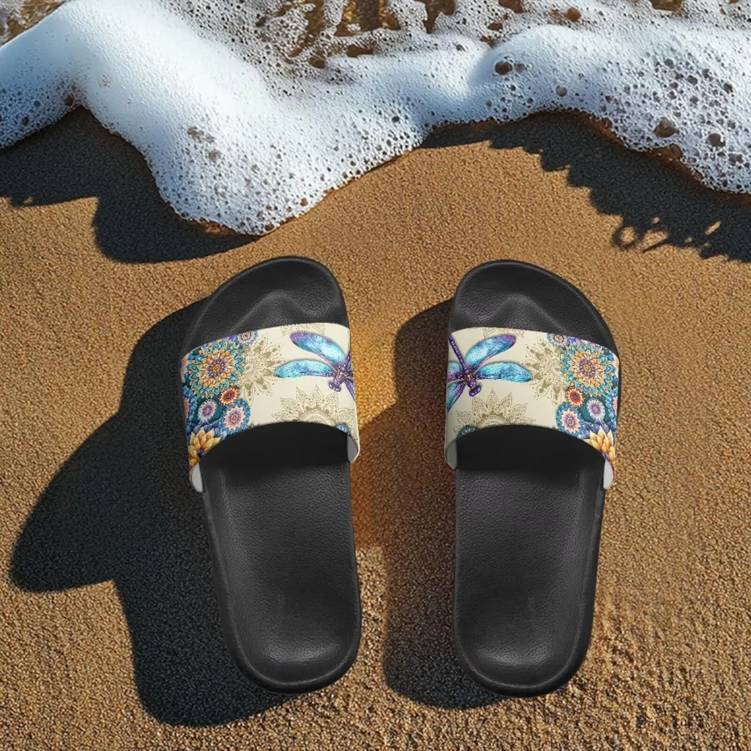 Slides Sandals Pillow House Flat Shoes Womens Shower Slippers Bathroom Anti Slip EVA Indoor Sandal Lightweight Summer Beach Slipper