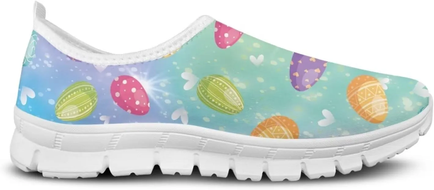 Slip On Walking Shoes for Women Casual Shoes Novelty Patterns Work Shoes