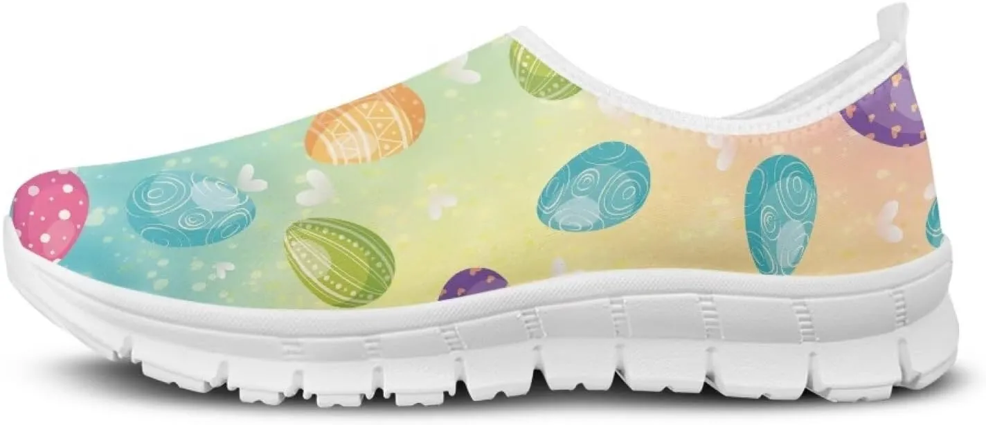 Slip On Walking Shoes for Women Casual Shoes Novelty Patterns Work Shoes