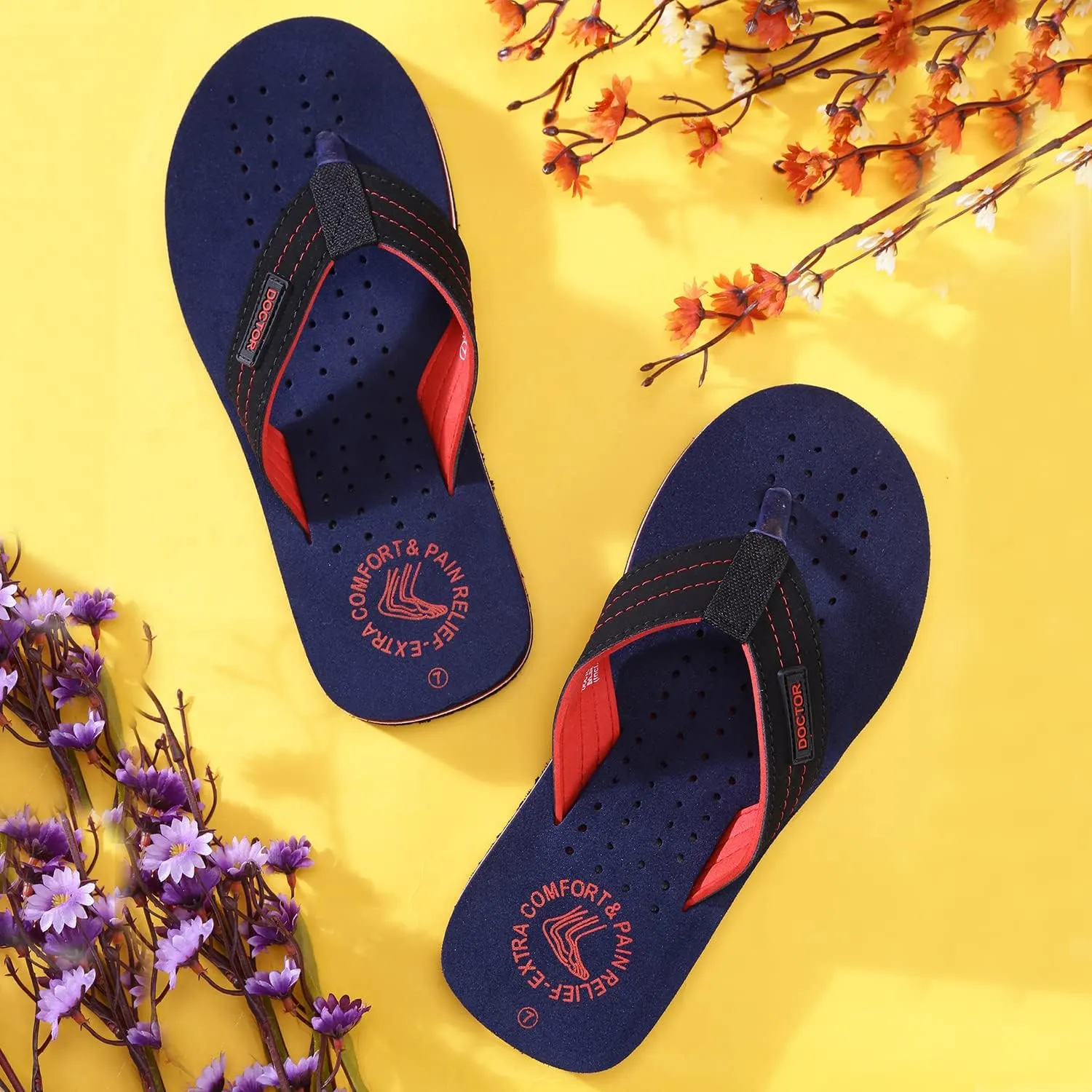 Slipper Care Orthopaedic and Diabetic Comfort Doctor Slipper, Flip-Flop, Cushion, Slides and House Slipper for Men's and boys ULTRA SOFT D-28