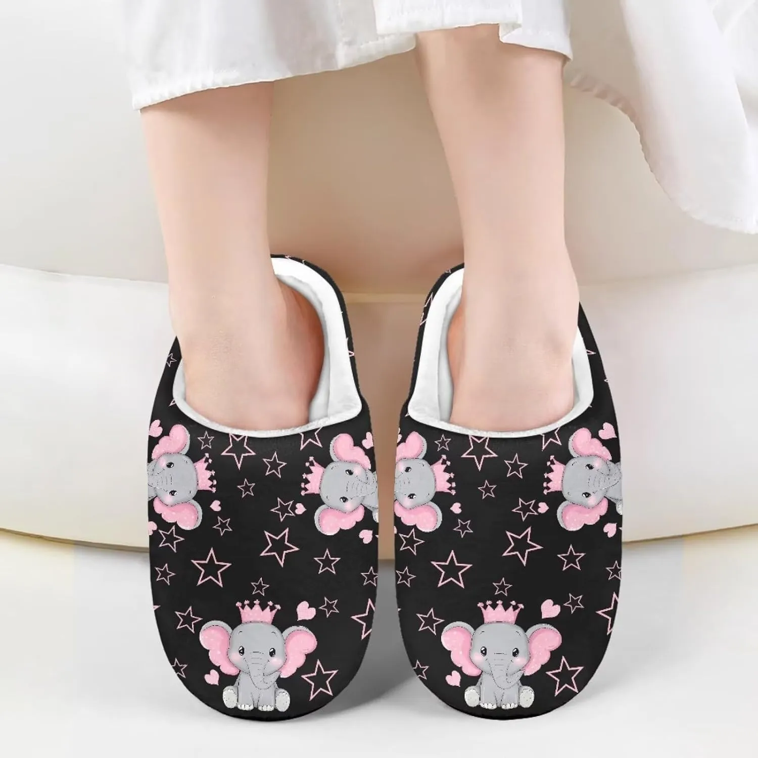 Slippers for Kids Anti-slip House Slippers Warm Plush Slippers Cozy Bedroom Slippers