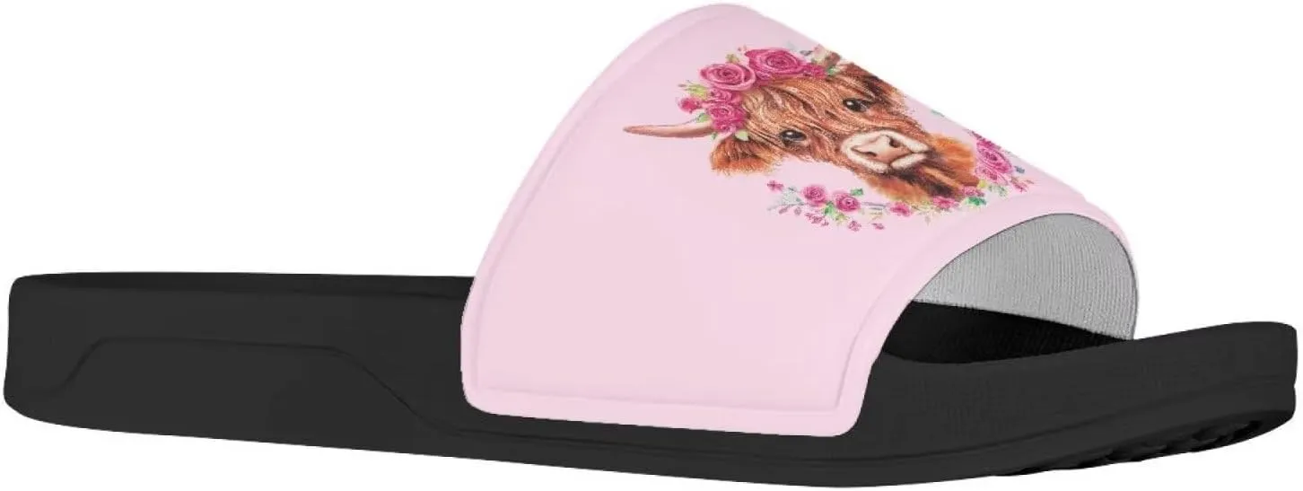 Slippers for Women Men, Anti Slip House Shoes Slides Slippers Casual Beach Sandals Summer Shoes