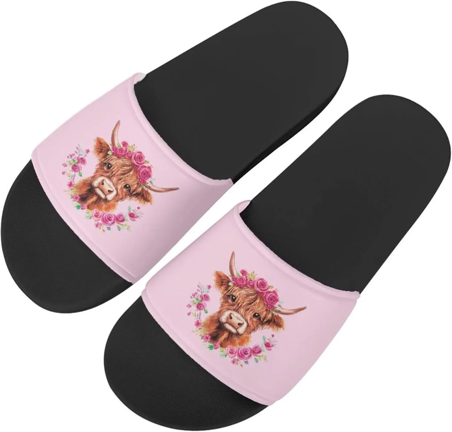 Slippers for Women Men, Anti Slip House Shoes Slides Slippers Casual Beach Sandals Summer Shoes
