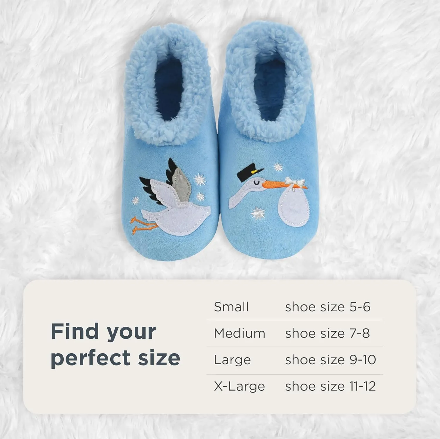 Snoozies Pairable Slipper Socks - Funny House Slippers for Women, Non-Slip Fuzzy Slipper Socks
