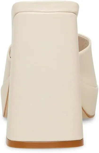 Steve Madden Cristo Platform Sandal Open Toe Chunky Heel Slip On Mule Pumps