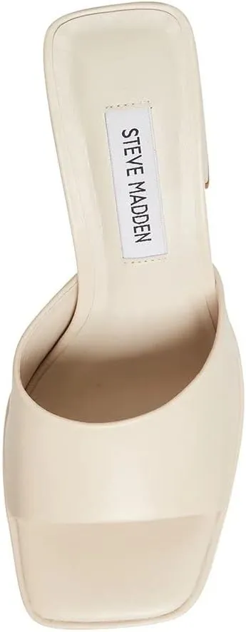 Steve Madden Cristo Platform Sandal Open Toe Chunky Heel Slip On Mule Pumps