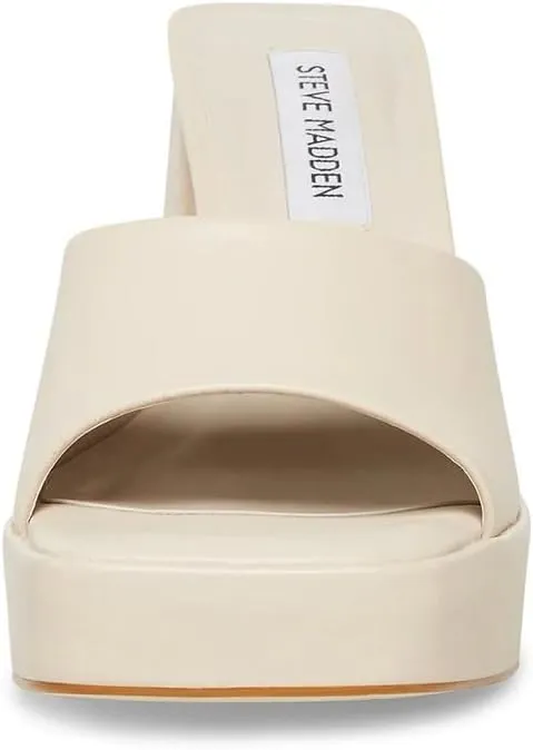 Steve Madden Cristo Platform Sandal Open Toe Chunky Heel Slip On Mule Pumps