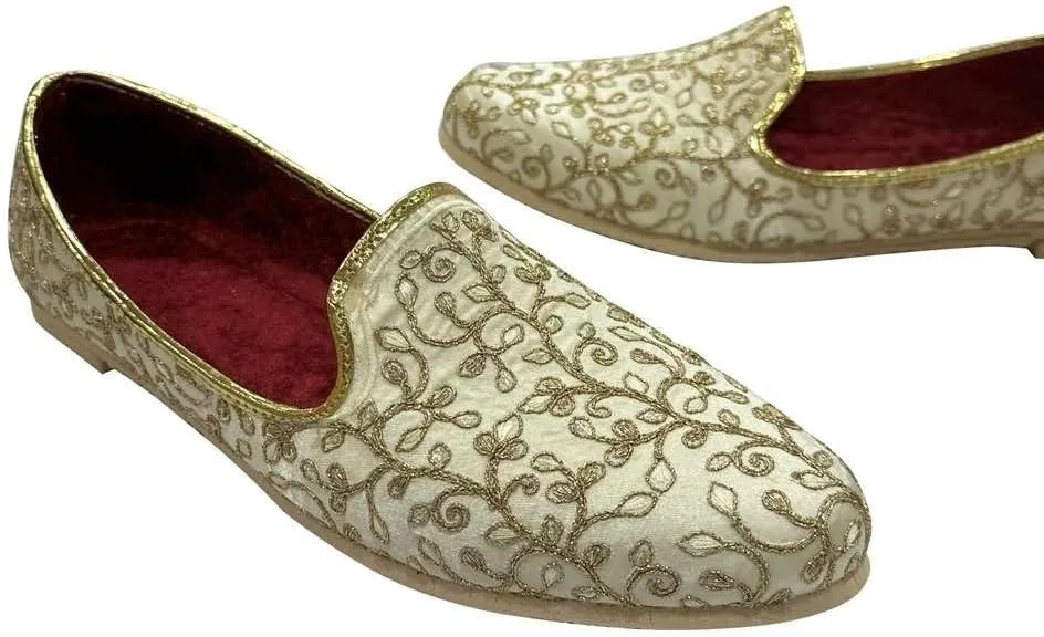 Stop n Style Punjabi Jutti for Men Sherwani Shoes Mens Loafers Dress Shoes Wedding Shoe Slip On