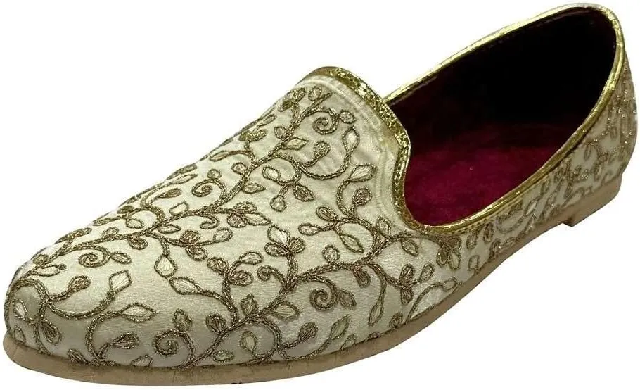Stop n Style Punjabi Jutti for Men Sherwani Shoes Mens Loafers Dress Shoes Wedding Shoe Slip On