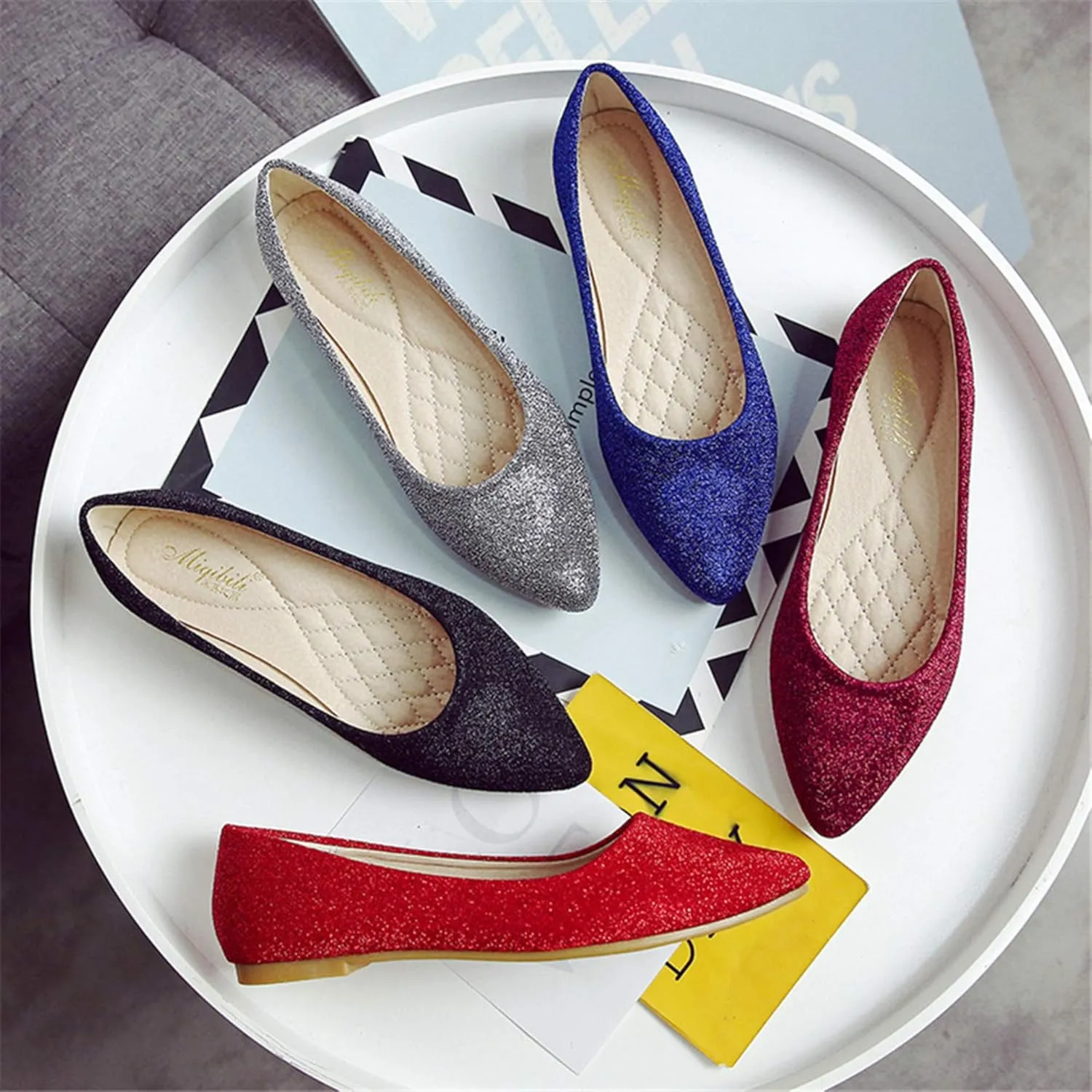 Stunner Women Stylish and Comfortable Mid-Heel Pointed Pumps Shoes
