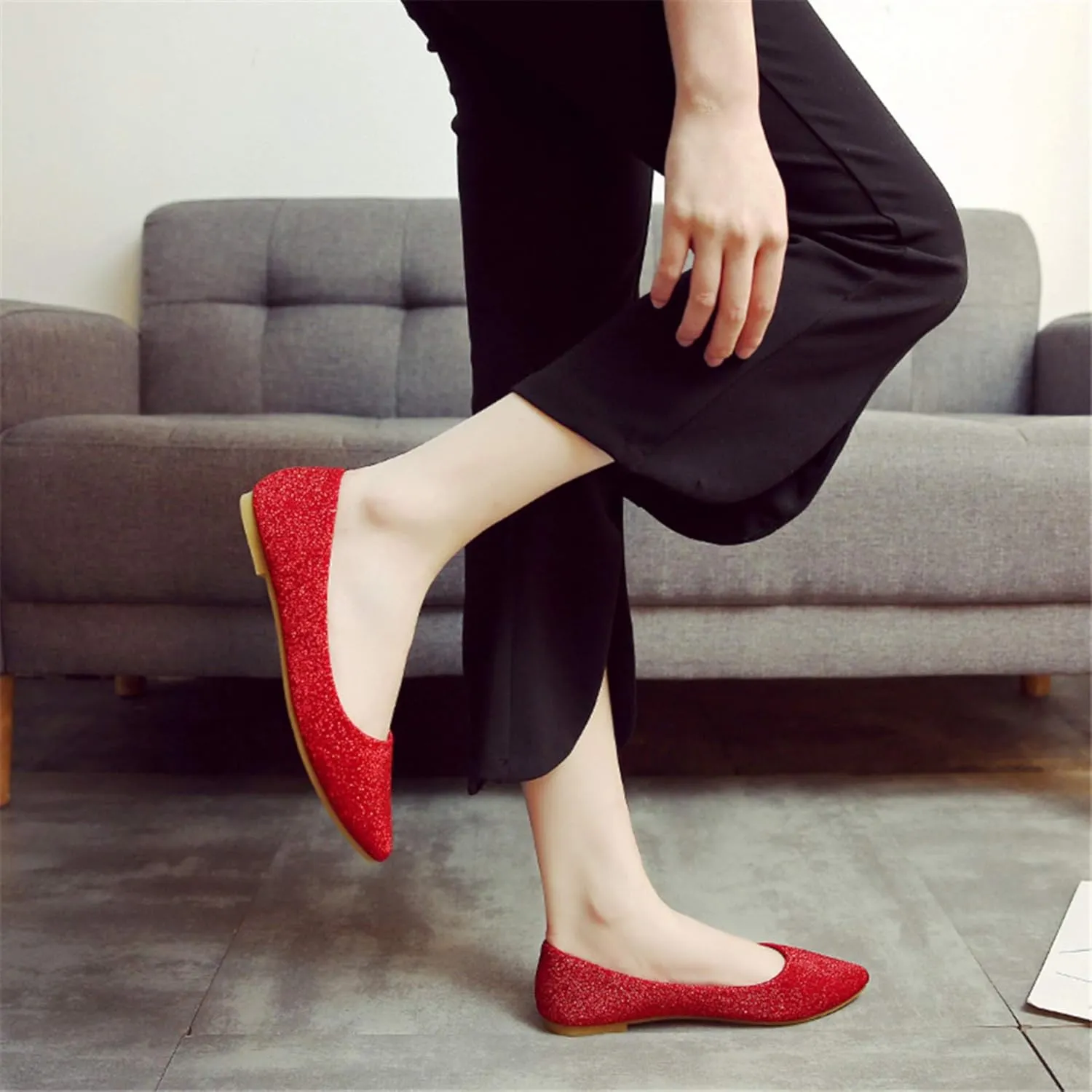 Stunner Women Stylish and Comfortable Mid-Heel Pointed Pumps Shoes