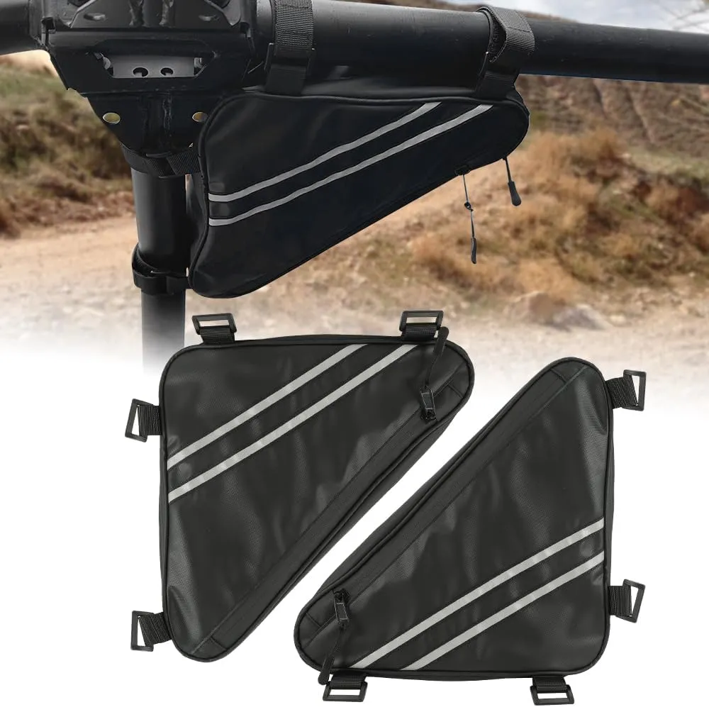 SUNPIE UTV Storage Bag Triangle Compatible with Polaris RZR Ranger General Honda Talon Pioneer Kawasaki Mule Teryx Can Am X3 Commander Defender All Side by Side, Universal UTV Roof Bag