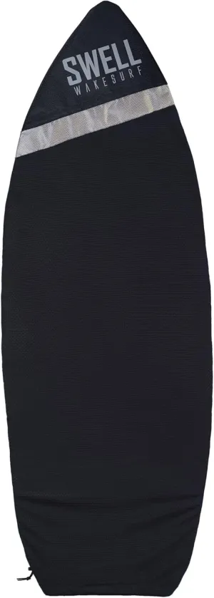 SWELL Wakesurf - Adjustable Length Wakesurf Board Sock with Padded Nose and Pocket - Wakeboard Cover - One Size Fits All Surfboard Bag