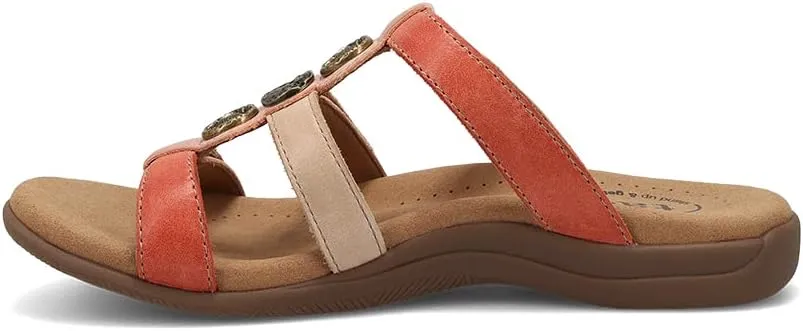 Taos Prize 4 Women's Walking Sandal - Stylish and Adjustable Three Strap Open Back Slide On Walking Sandal with Premium Arch Support and Cushioning for All Day Comfort