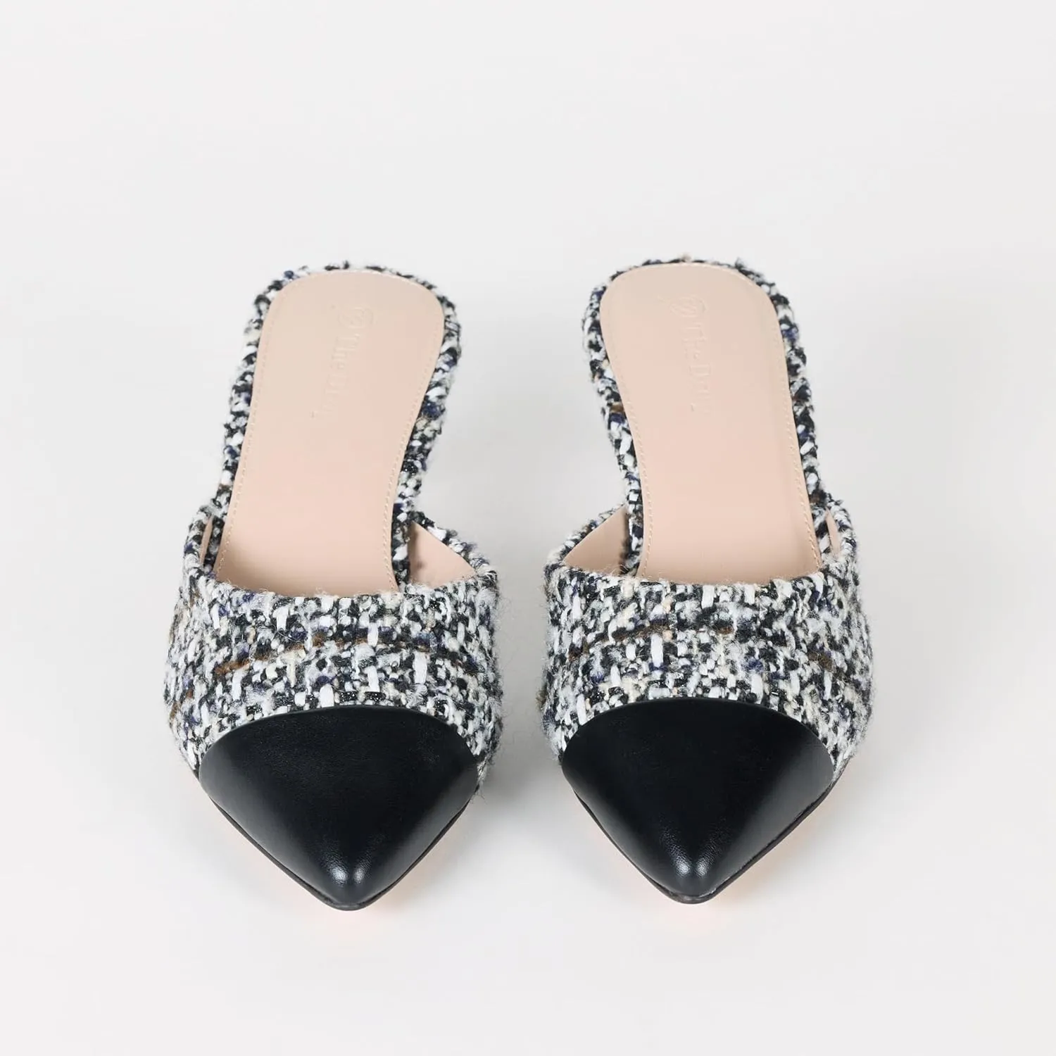 The Drop Women's Paulina Pointed-Toe Two-Tone Mule
