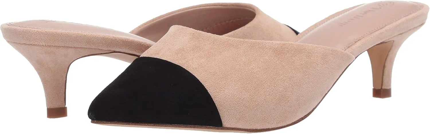 The Drop Women's Paulina Pointed-Toe Two-Tone Mule