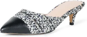 The Drop Women's Paulina Pointed-Toe Two-Tone Mule