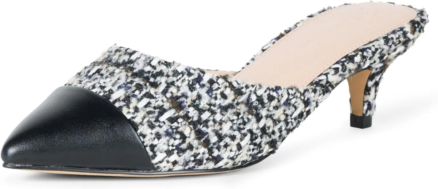The Drop Women's Paulina Pointed-Toe Two-Tone Mule