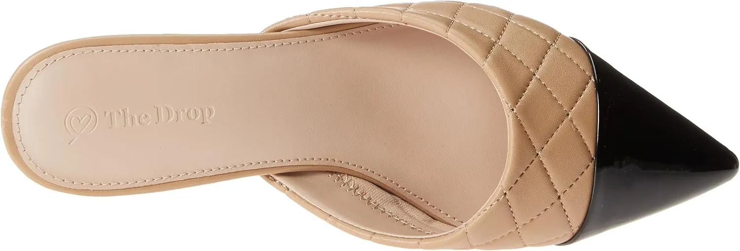 The Drop Women's Paulina Pointed-Toe Two-Tone Mule