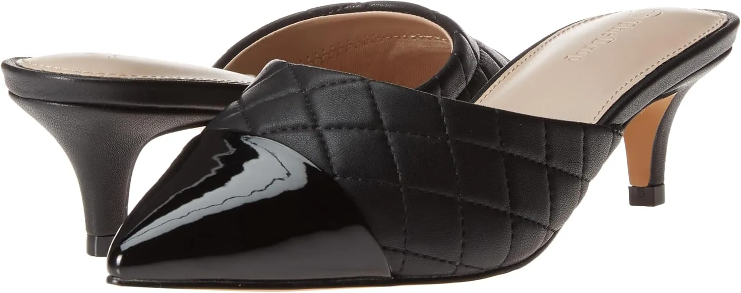 The Drop Women's Paulina Pointed-Toe Two-Tone Mule