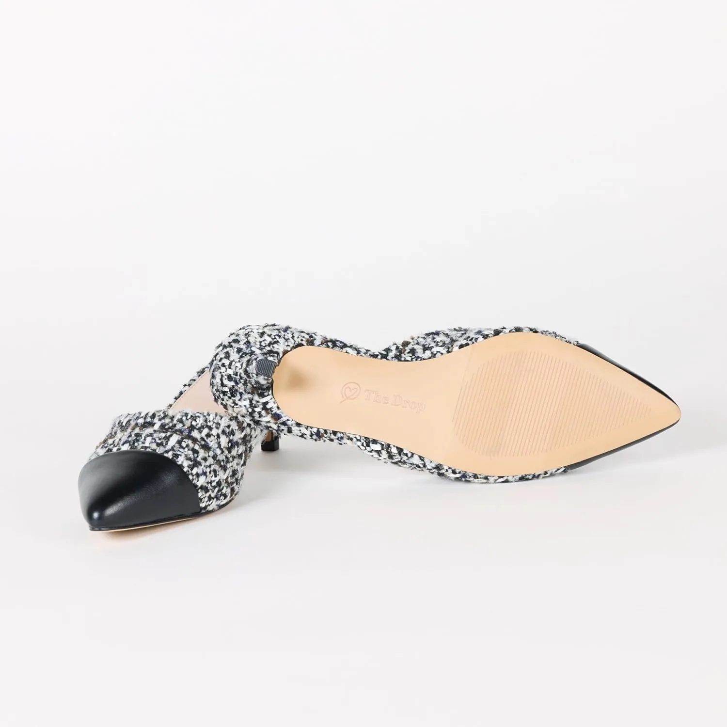The Drop Women's Paulina Pointed-Toe Two-Tone Mule