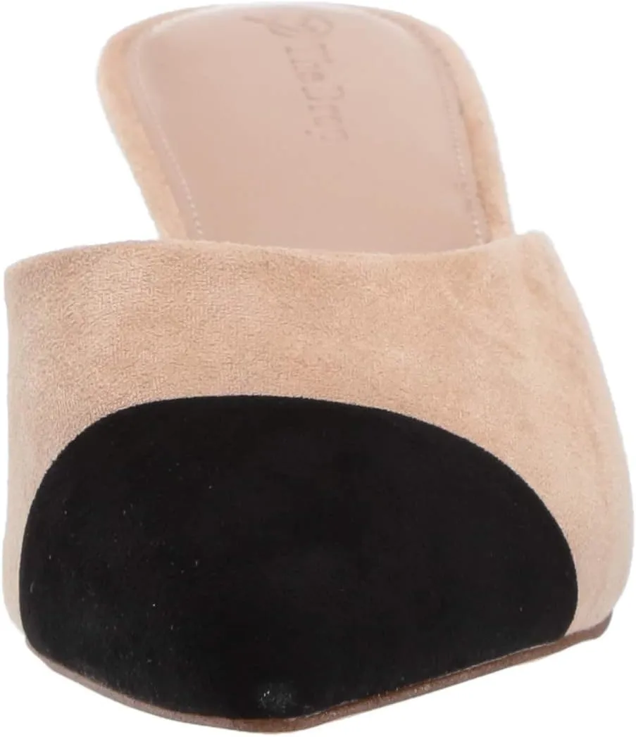 The Drop Women's Paulina Pointed-Toe Two-Tone Mule