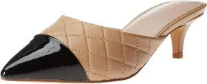 The Drop Women's Paulina Pointed-Toe Two-Tone Mule