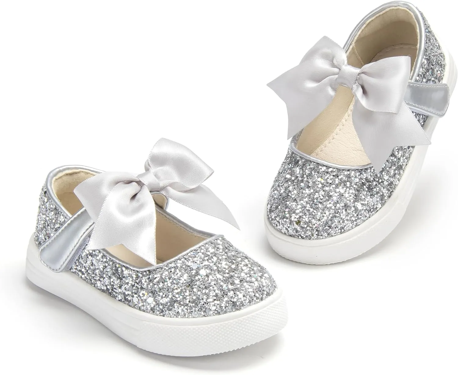 THEE BRON Toddler Shoes Girls Glitter Fashion Sneakers Sparkly Sequin Casual Shoes