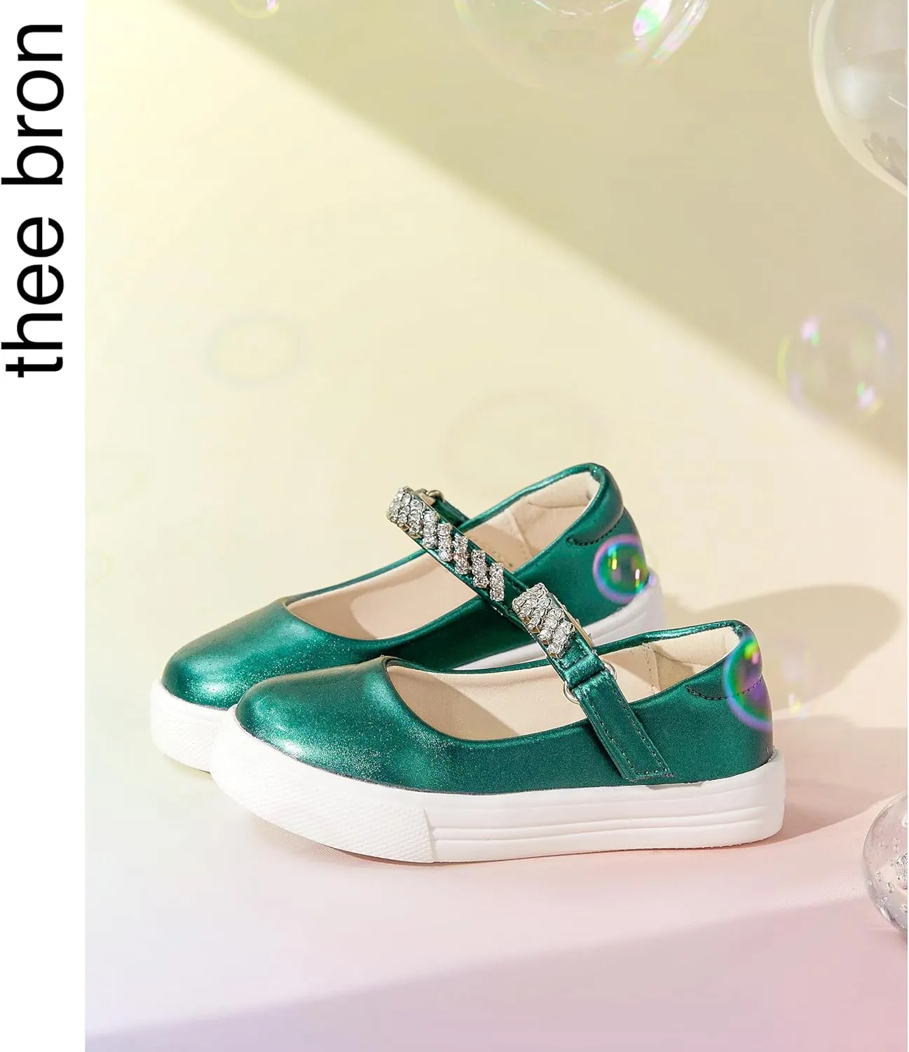 THEE BRON Toddler Shoes Girls Glitter Fashion Sneakers Sparkly Sequin Casual Shoes
