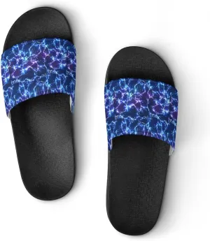 Thunder And Lightning Men's And Women's Outdoor Beach Slippers PVC Slippers Sandals Comfortable Shower Shoes 40 (250mm)