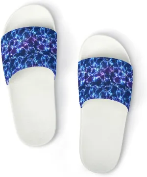 Thunder And Lightning Men's And Women's Outdoor Beach Slippers PVC Slippers Sandals Comfortable Shower Shoes 46 (287mm)
