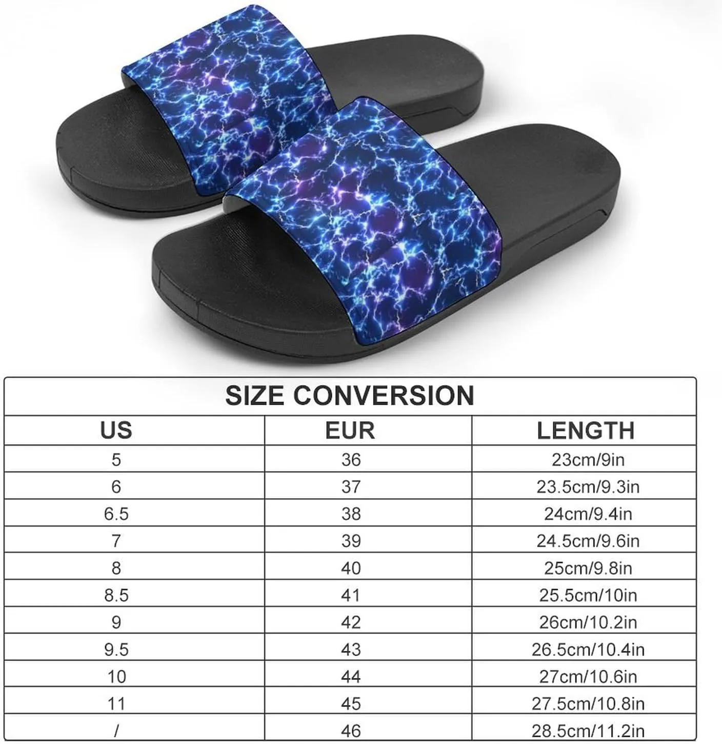 Thunder And Lightning Men's And Women's Outdoor Beach Slippers PVC Slippers Sandals Comfortable Shower Shoes