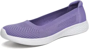 TIOSEBON Women's Comfortable Loafer Flat Foam Mesh Slip-On Walking Shoes