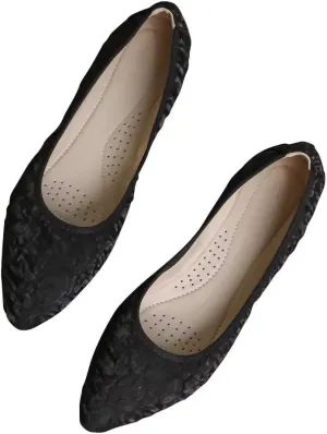 TN TANGNEST Womens Shiny Foldable Ballet Flats Wedding Rhinestone Slip On Flat Shoes