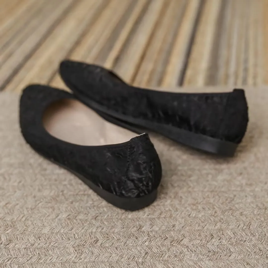 TN TANGNEST Womens Shiny Foldable Ballet Flats Wedding Rhinestone Slip On Flat Shoes