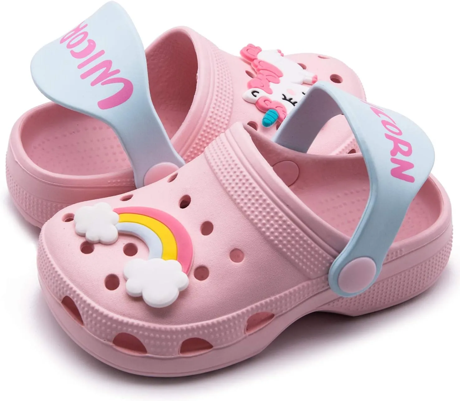 Toddler Little Kids Clogs Slippers Sandals, Non-Slip Girls Boys Clogs Slide Lightweight Garden Shoes Slip-on Beach Pool Shower Slippers