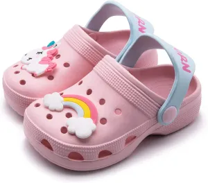 Toddler Little Kids Clogs Slippers Sandals, Non-Slip Girls Boys Clogs Slide Lightweight Garden Shoes Slip-on Beach Pool Shower Slippers