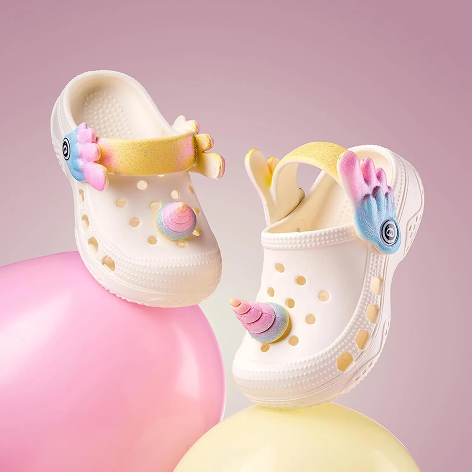 Toddler Little Kids Clogs Slippers Sandals, Non-Slip Girls Boys Clogs Slide Lightweight Garden Shoes Slip-on Beach Pool Shower Slippers