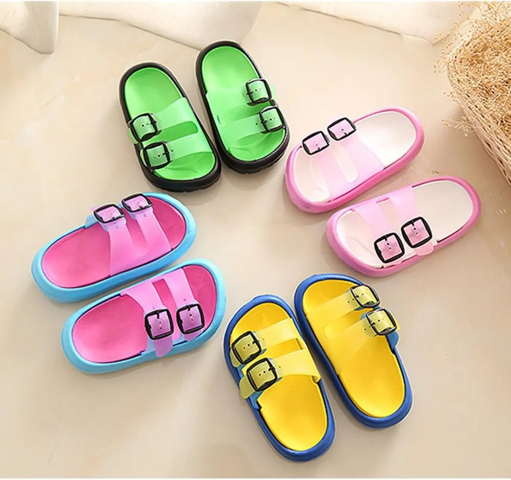 Toddler Little Kids Summer Sandals Non-Slip Boy Girl Slide Lightweight Beach Water Shoes Shower Pool Slippers