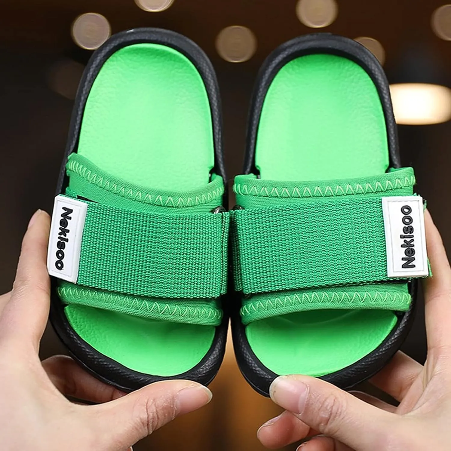 Toddler Little Kids Summer Sandals Non-Slip Boy Girl Slide Lightweight Beach Water Shoes Shower Pool Slippers