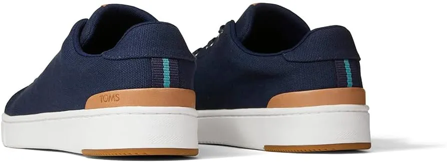 TOMS Mens Travel Lite Low Lace Up Sneakers Shoes Casual - Black