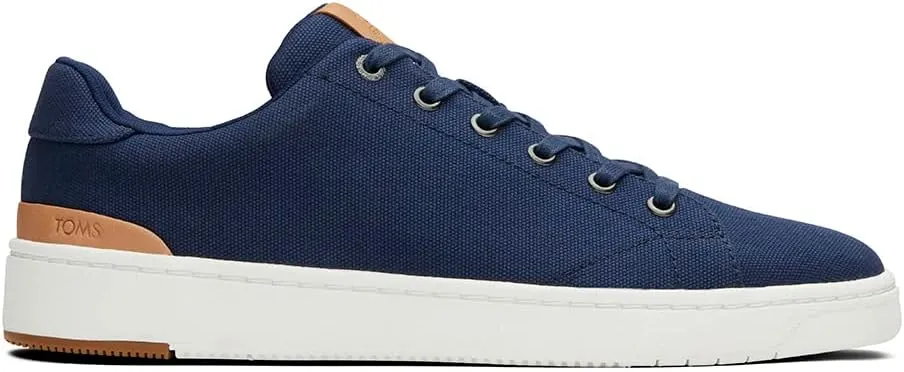 TOMS Mens Travel Lite Low Lace Up Sneakers Shoes Casual - Black
