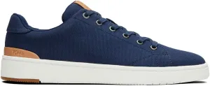 TOMS Mens Travel Lite Low Lace Up Sneakers Shoes Casual - Black