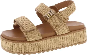TruFox Women's Flat Sandals Comfort Adjustable Double Strap Slip on Molded Footbed