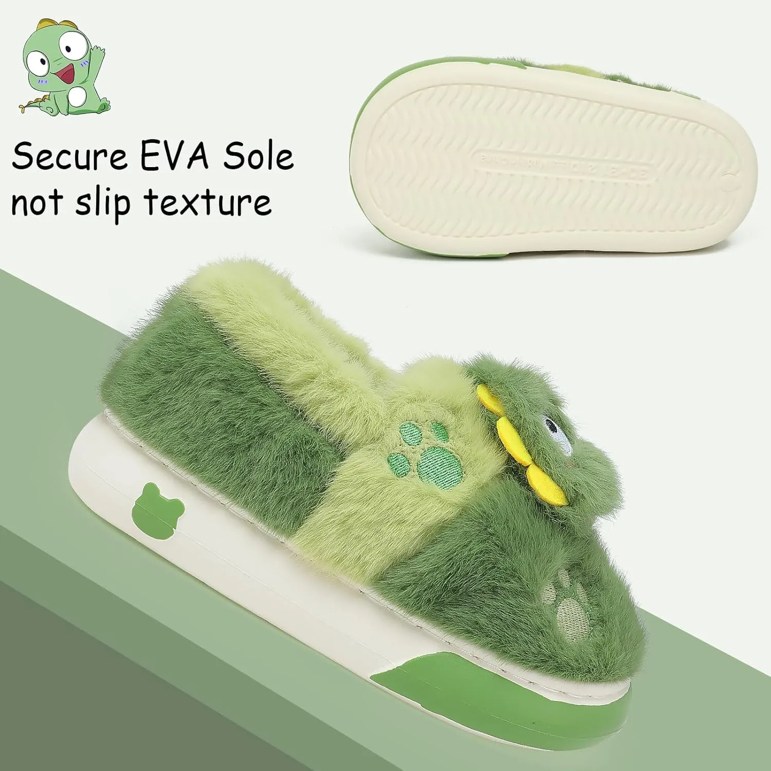 TXJ Sports Toddler Slippers for Girls Boys Soft Plush House Slippers Kids Winter Fuzzy Slipper Indoor Cozy Cute Shoes