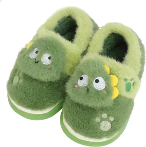 TXJ Sports Toddler Slippers for Girls Boys Soft Plush House Slippers Kids Winter Fuzzy Slipper Indoor Cozy Cute Shoes