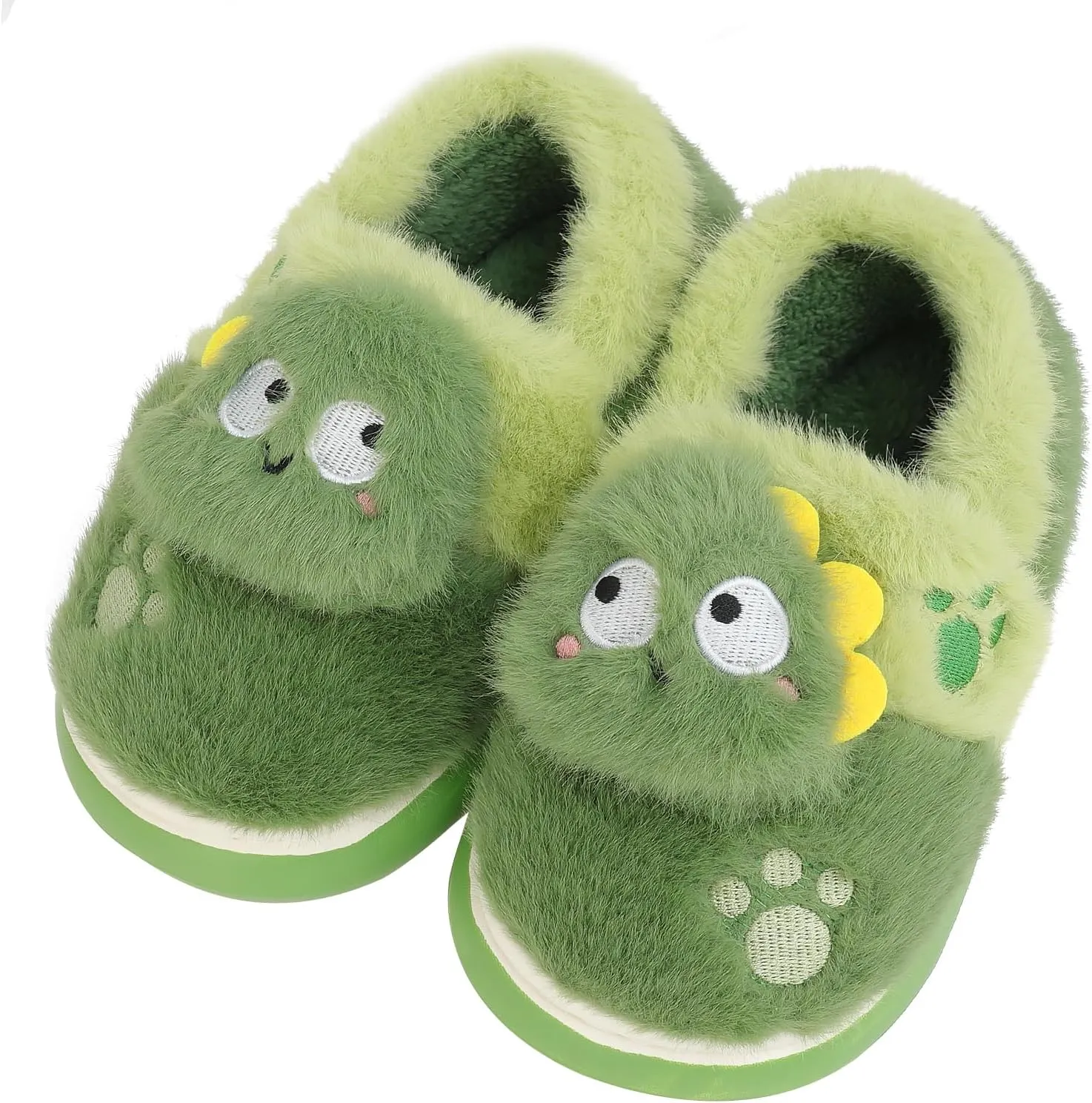 TXJ Sports Toddler Slippers for Girls Boys Soft Plush House Slippers Kids Winter Fuzzy Slipper Indoor Cozy Cute Shoes